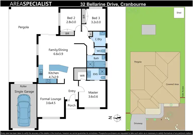 Floorplan of Homely house listing, 32 Bellarine Drive, Cranbourne VIC 3977
