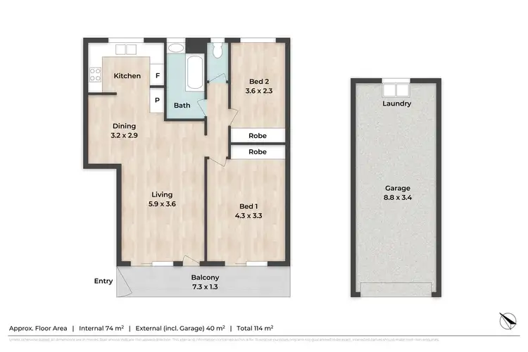 Floorplan of Homely unit listing, 6/22 Lemnos Street, Red Hill QLD 4059
