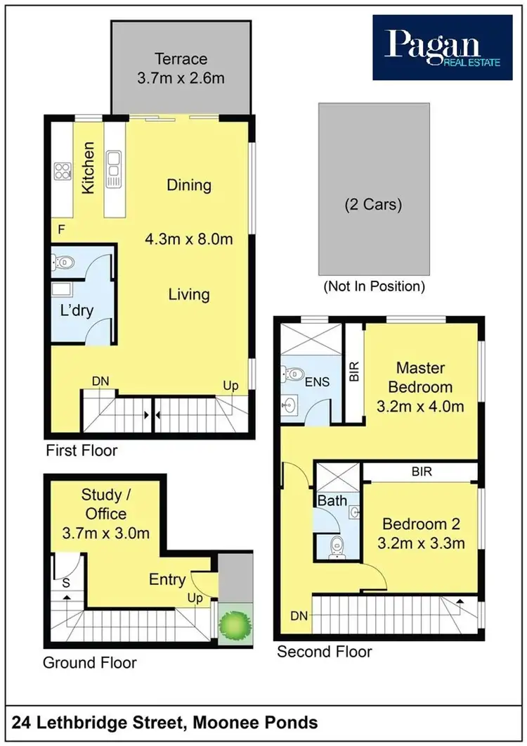 Floorplan of Homely townhouse listing, 24 Lethbridge Street, Moonee Ponds VIC 3039