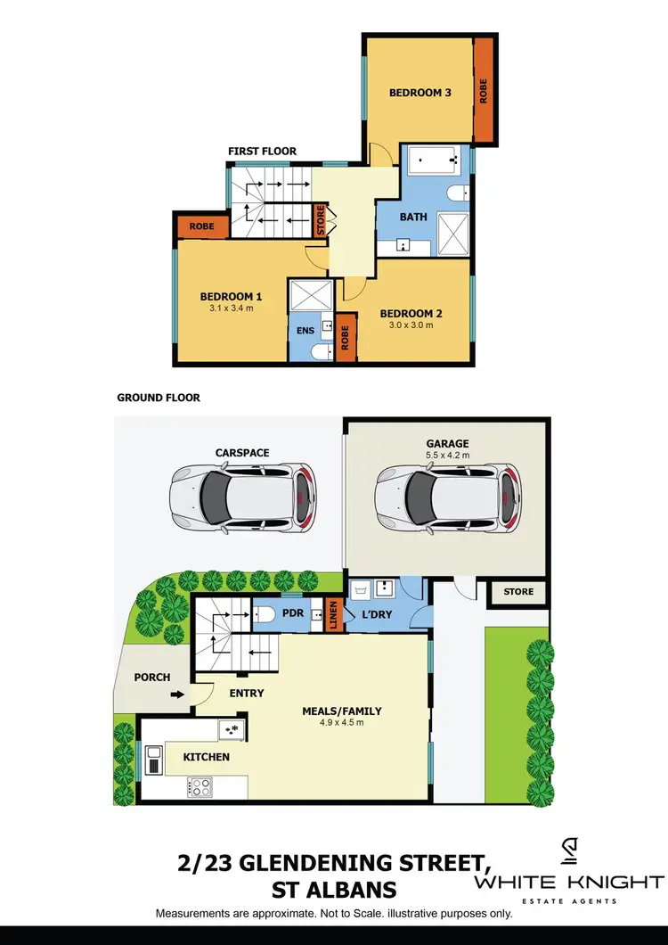 Floorplan of Homely unit listing, 2/23 Glendenning Street, St Albans VIC 3021