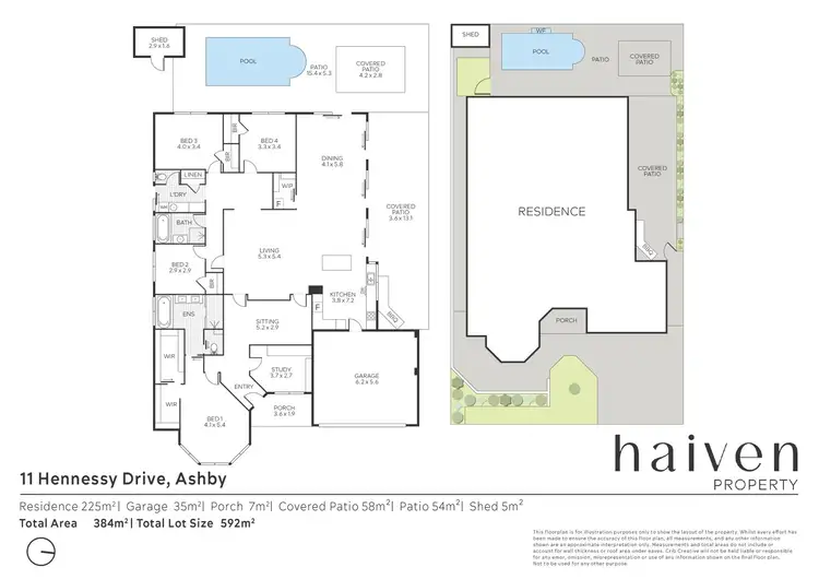 Floorplan of Homely house listing, 11 Hennessy Drive, Ashby WA 6065