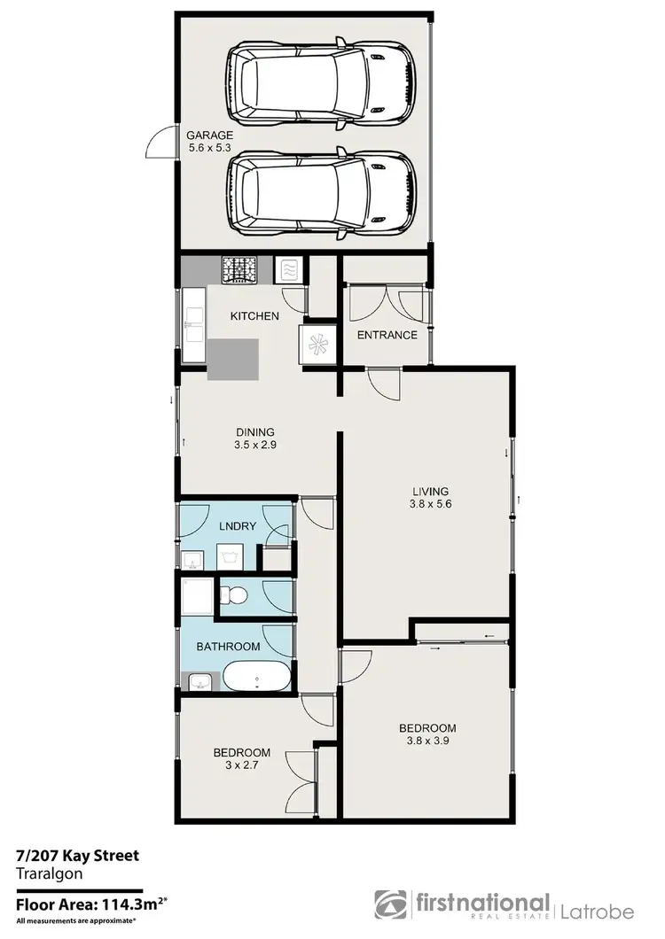Floorplan of Homely unit listing, 7/207 Kay Street, Traralgon VIC 3844