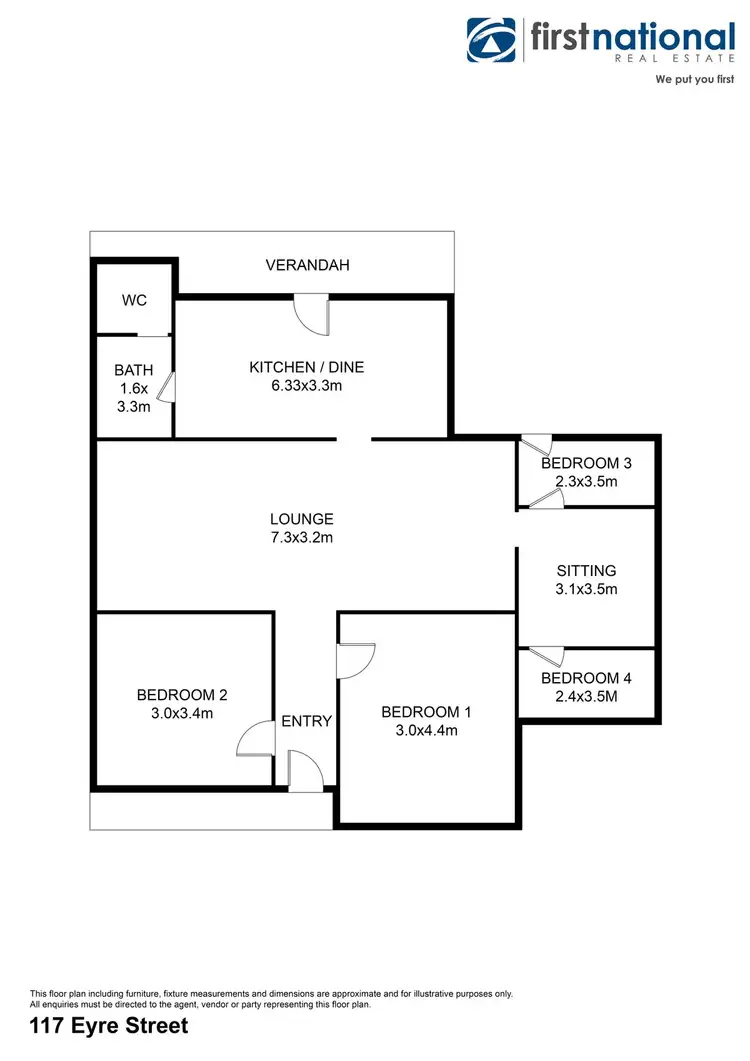 Floorplan of Homely house listing, 117 Eyre Street, Broken Hill NSW 2880
