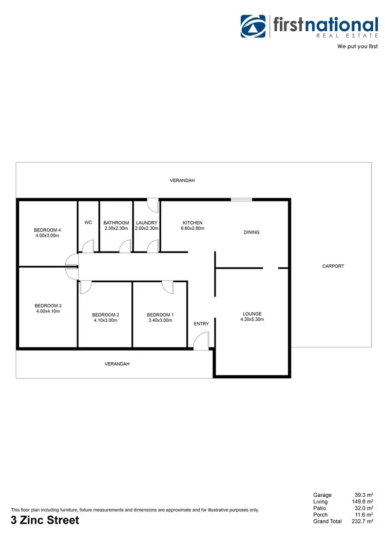 Floorplan of Homely house listing, 3 Zinc Street, Broken Hill NSW 2880