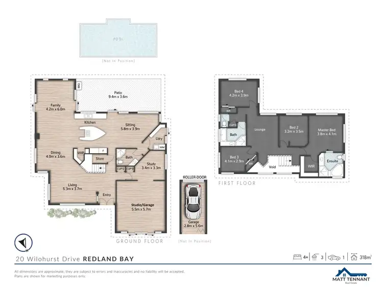 Floorplan of Homely house listing, 20 Wilohurst Drive, Redland Bay QLD 4165