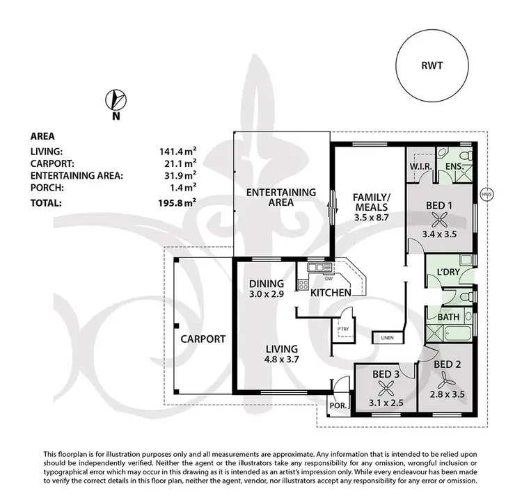 Floorplan of Homely house listing, 18 Fulford Terrace, Littlehampton SA 5250