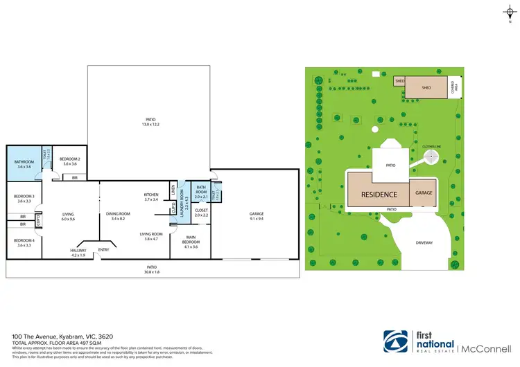 Floorplan of Homely house listing, 100 The Avenue, Kyabram VIC 3620