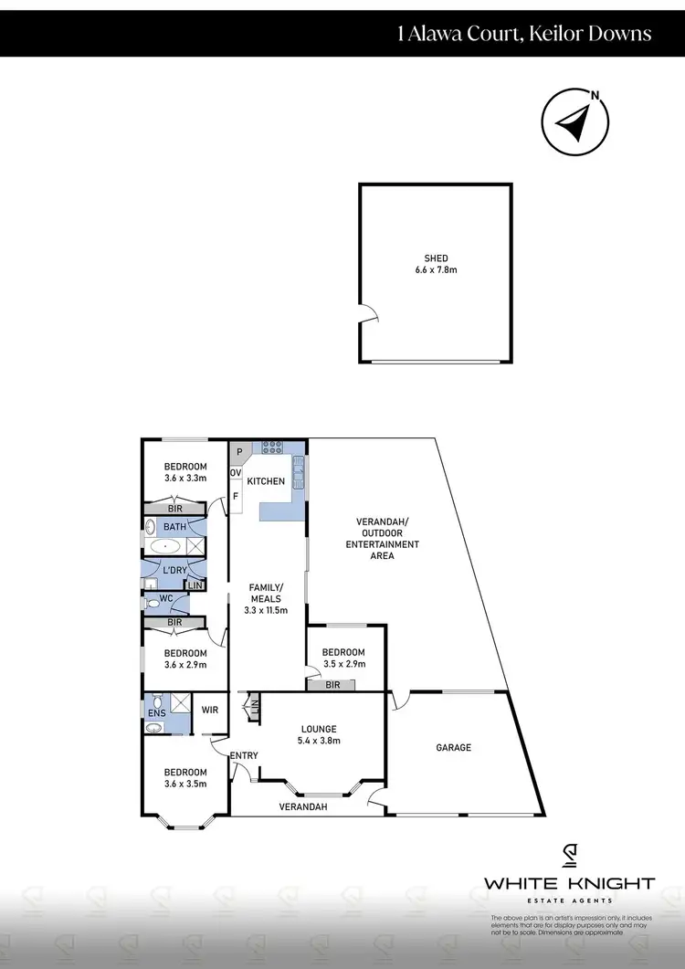 Floorplan of Homely house listing, 1 Alawa Court, Keilor Downs VIC 3038