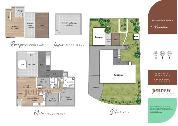 Floorplan of Homely house listing, 10 Wirilda Drive, Romaine TAS 7320