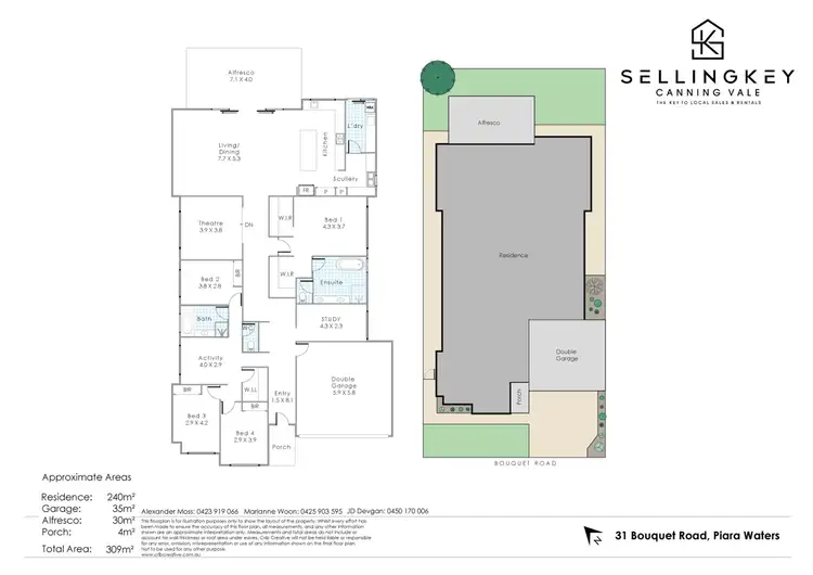 Floorplan of Homely house listing, 31 Bouquet Road, Piara Waters WA 6112
