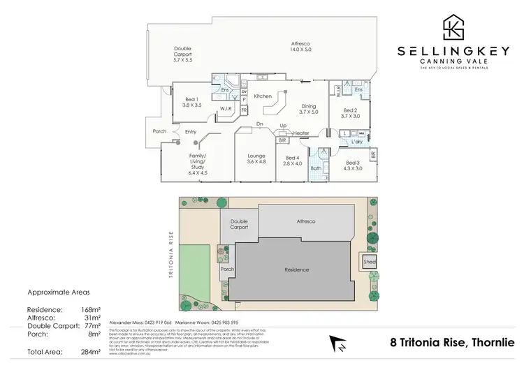 Floorplan of Homely house listing, 8 Tritonia Rise, Thornlie WA 6108