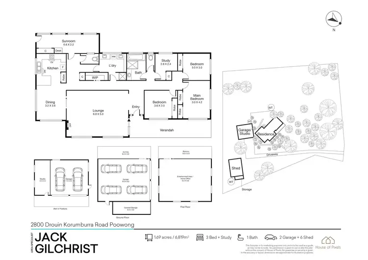Floorplan of Homely rural property listing, 2800 Drouin-Korumburra Road, Poowong VIC 3988