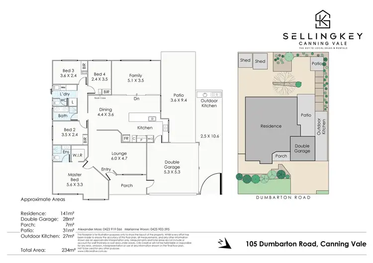 Floorplan of Homely house listing, 105 Dumbarton Road, Canning Vale WA 6155