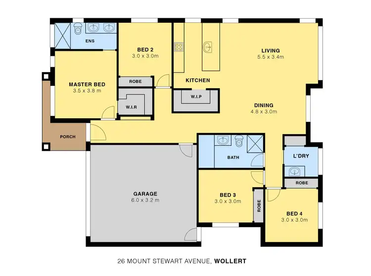 Floorplan of Homely house listing, 26 Mount Stewart Avenue, Wollert VIC 3750