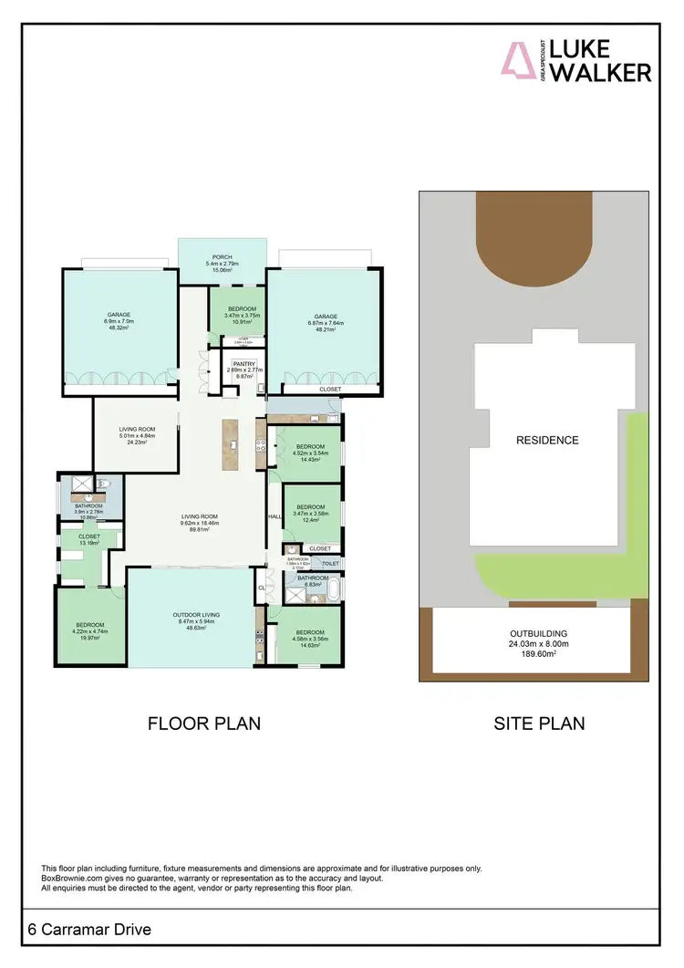 Floorplan of Homely house listing, 6 Carramar Drive, Gol Gol NSW 2738