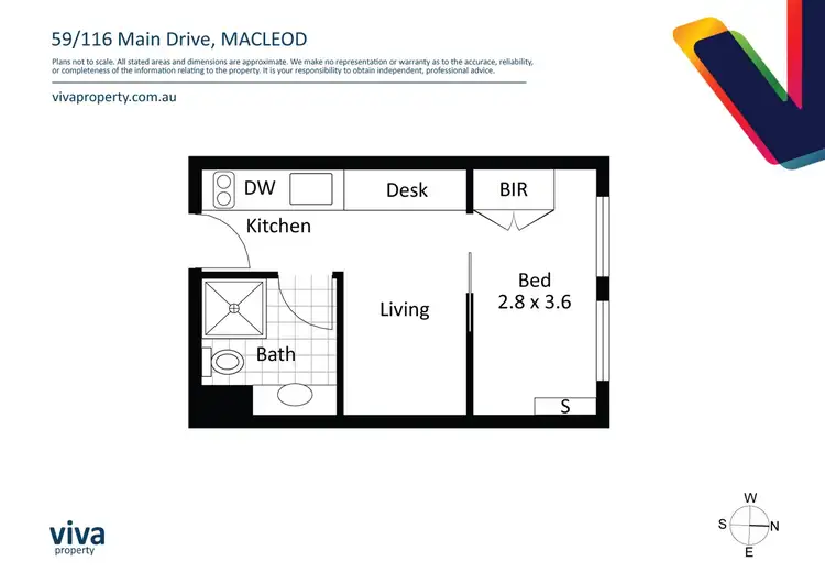 Floorplan of Homely apartment listing, 59/116 Main Drive, Macleod VIC 3085