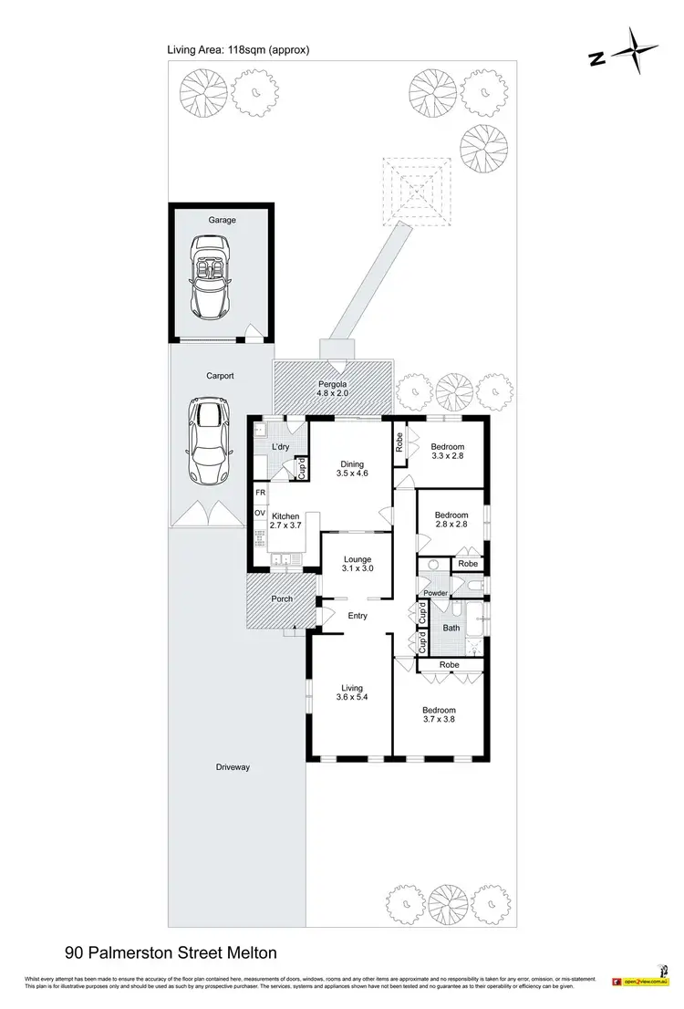 Floorplan of Homely house listing, 90 Palmerston Street, Melton VIC 3337