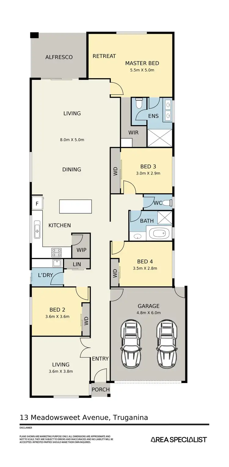 Floorplan of Homely house listing, 13 Meadowsweet Avenue, Truganina VIC 3029