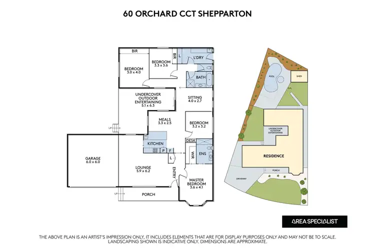 Floorplan of Homely house listing, 60 Orchard Circuit, Shepparton VIC 3630