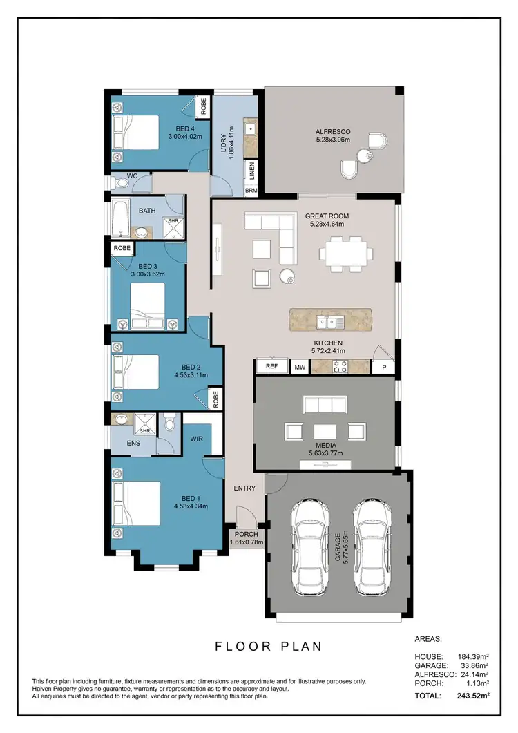 Floorplan of Homely house listing, 8 Redbank Drive, Ellenbrook WA 6069