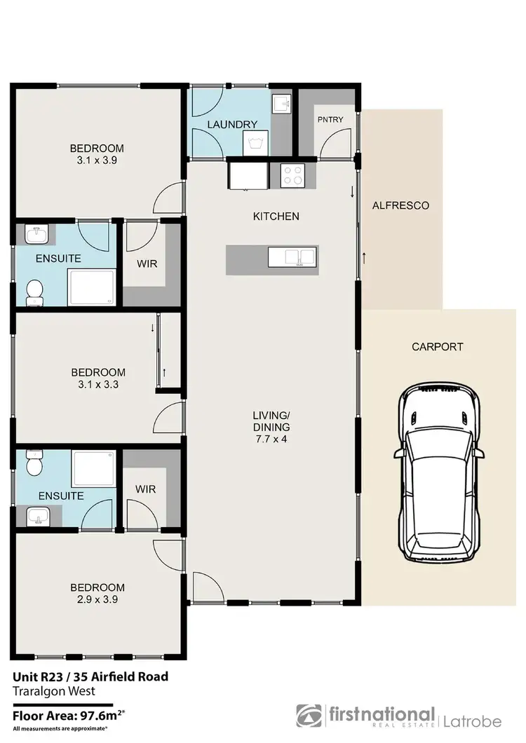 Floorplan of Homely retirement listing, R23/35 Airfield Road, Traralgon VIC 3844
