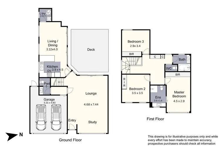 Floorplan of Homely townhouse listing, 1/70-72 Princess Avenue, Springvale VIC 3171