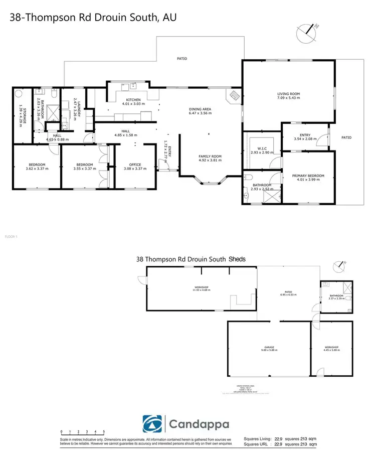 Floorplan of Homely house listing, 38 Thompson Road, Drouin South VIC 3818
