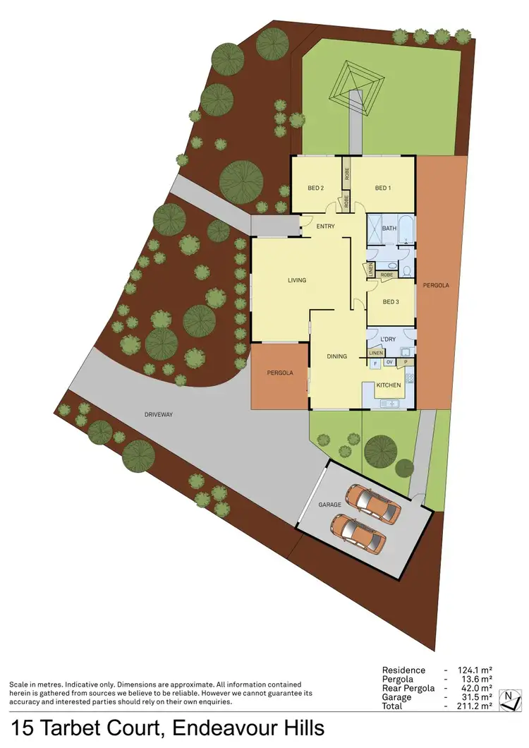 Floorplan of Homely house listing, 15 Tarbet Court, Endeavour Hills VIC 3802