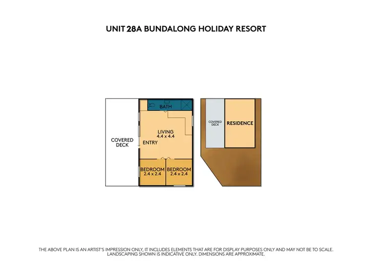 Floorplan of Homely villa listing, A28/7419A Murray Valley Highway, Bundalong VIC 3730