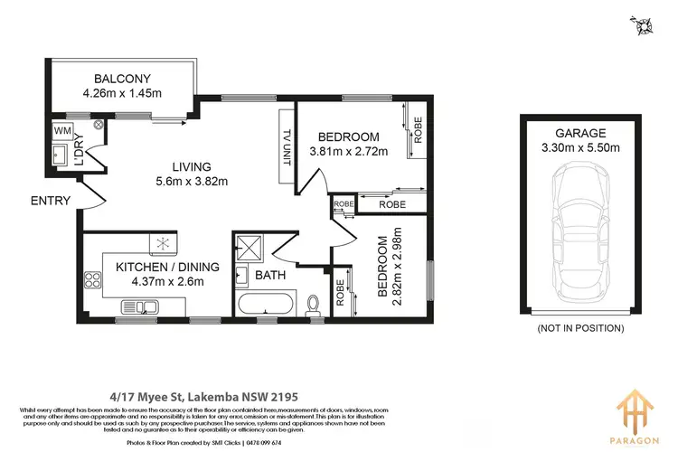 Floorplan of Homely apartment listing, 4/17 Myee Street, Lakemba NSW 2195