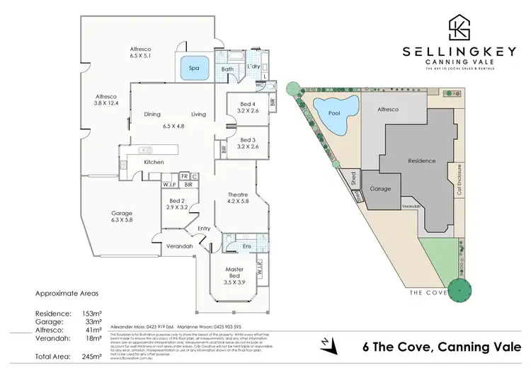 Floorplan of Homely house listing, 6 The Cove, Canning Vale WA 6155