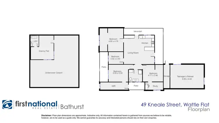 Floorplan of Homely house listing, 49 Kneale Street, Wattle Flat NSW 2795