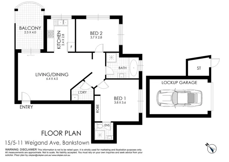 Floorplan of Homely unit listing, 15/5-11 Weigand Avenue, Bankstown NSW 2200