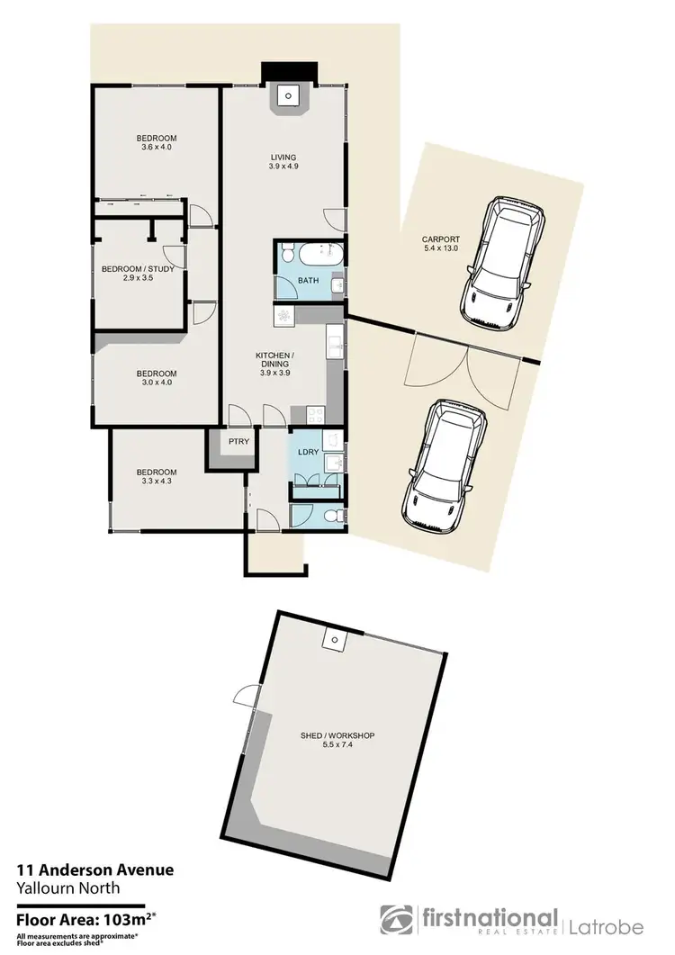 Floorplan of Homely house listing, 11 Anderson Avenue, Yallourn North VIC 3825