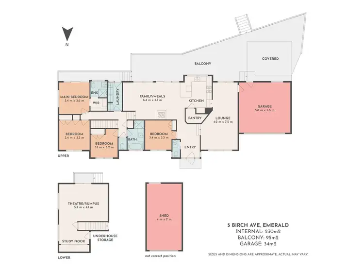 Floorplan of Homely house listing, 5 Birch Avenue, Emerald VIC 3782