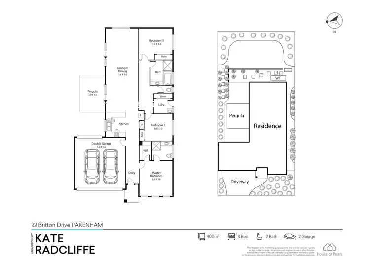 Floorplan of Homely house listing, 22 Britton Drive, Pakenham VIC 3810