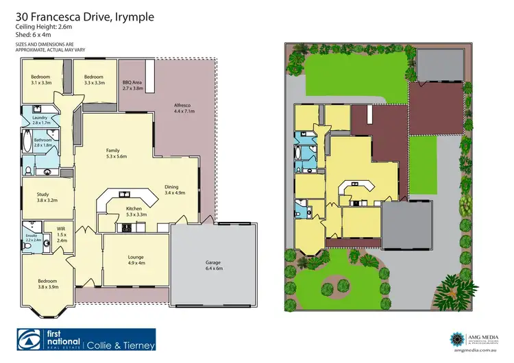 Floorplan of Homely house listing, 30 Francesca Drive, Irymple VIC 3498