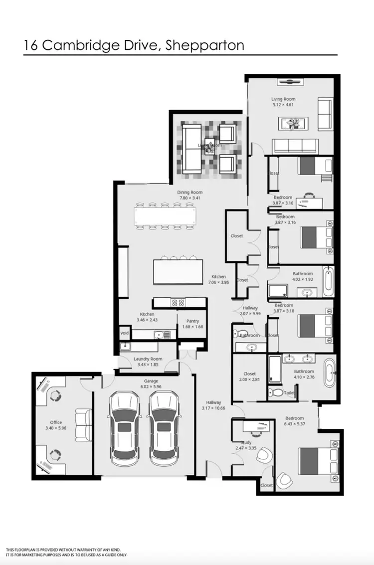 Floorplan of Homely house listing, 16 Cambridge Drive, Shepparton North VIC 3631