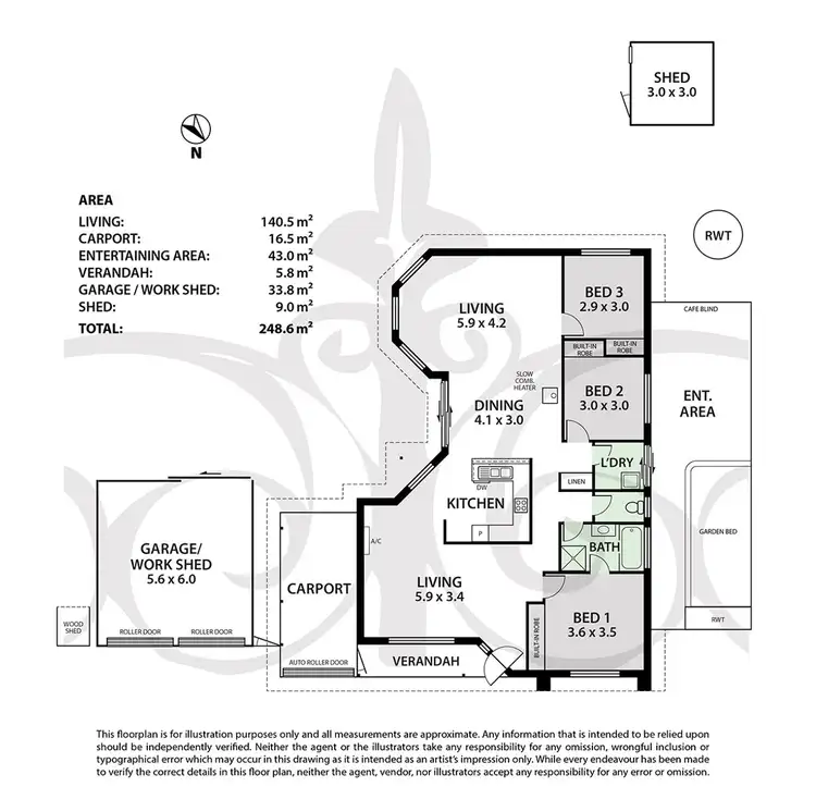 Floorplan of Homely house listing, 5 Wren Court, Mount Barker SA 5251