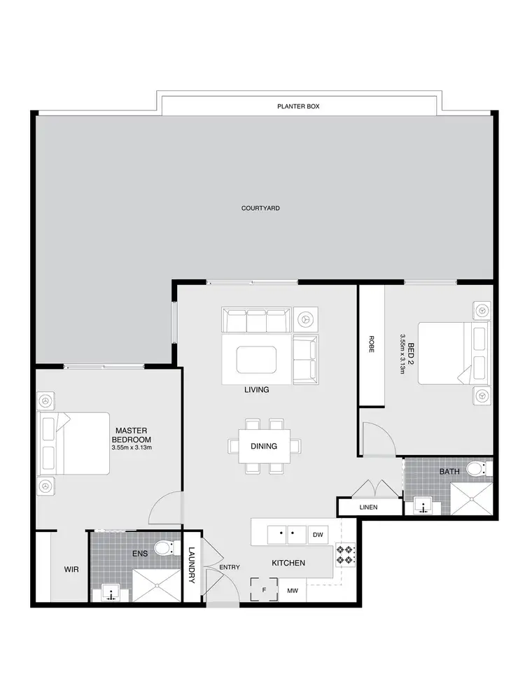 Floorplan of Homely apartment listing, 3/18 Bradfield Street, Downer ACT 2602