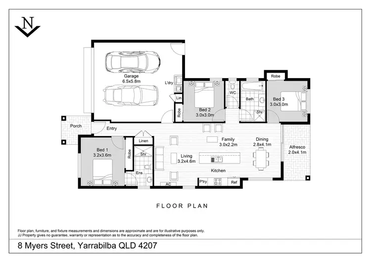 Floorplan of Homely house listing, 8 Myers Street, Yarrabilba QLD 4207