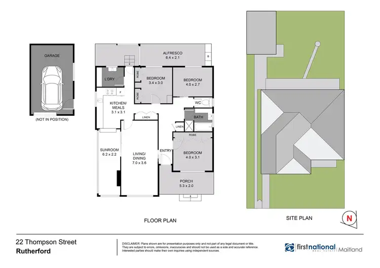 Floorplan of Homely house listing, 22 Thompson Street, Rutherford NSW 2320