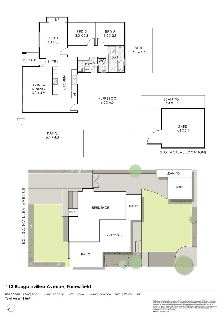 Floorplan of Homely house listing, 113 Bougainvillea Avenue, Forrestfield WA 6058