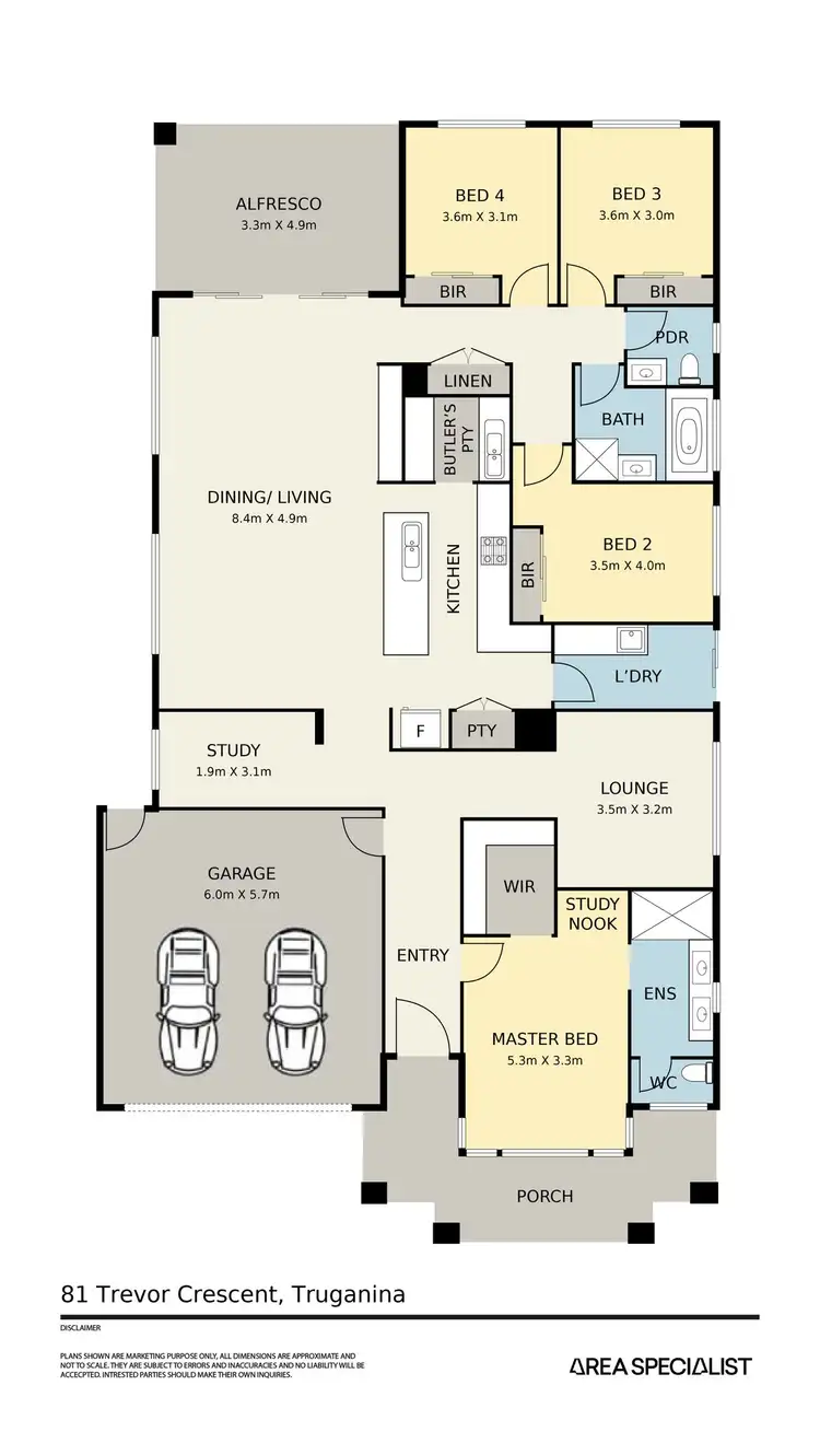 Floorplan of Homely house listing, 81 Trevor Crescent, Truganina VIC 3029