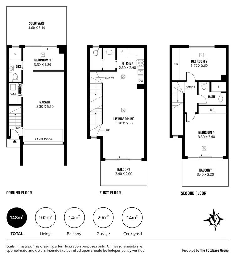 Floorplan of Homely townhouse listing, 3B Winter Terrace, Prospect SA 5082