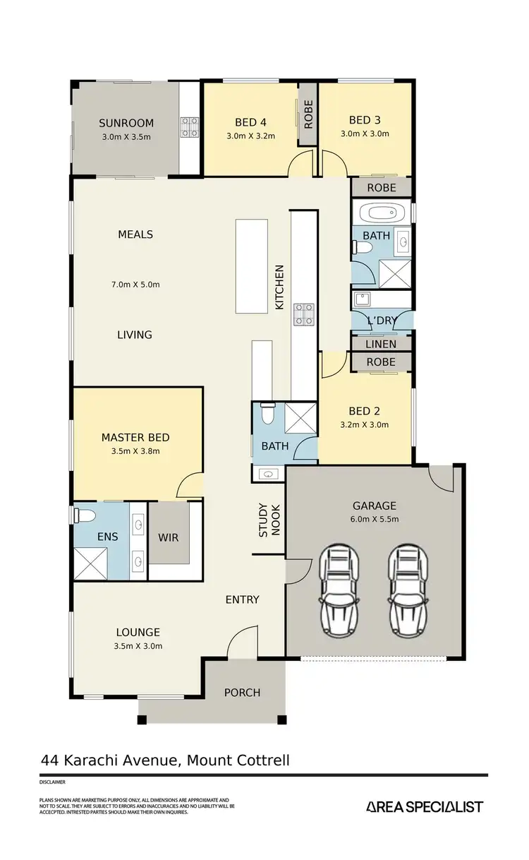 Floorplan of Homely house listing, 44 Karachi Avenue, Mount Cottrell VIC 3024