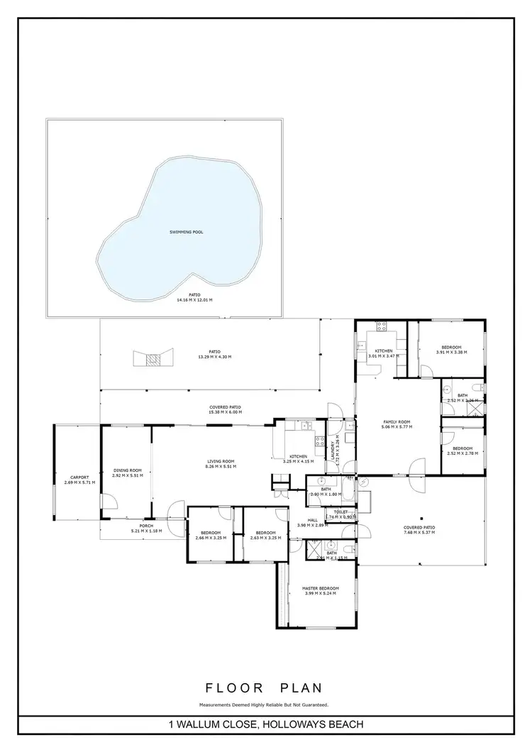 Floorplan of Homely house listing, 1 Wallum Close, Holloways Beach QLD 4878