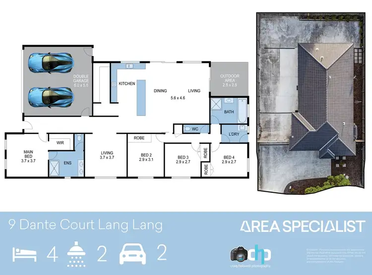 Floorplan of Homely house listing, 9 Dante Court, Lang Lang VIC 3984