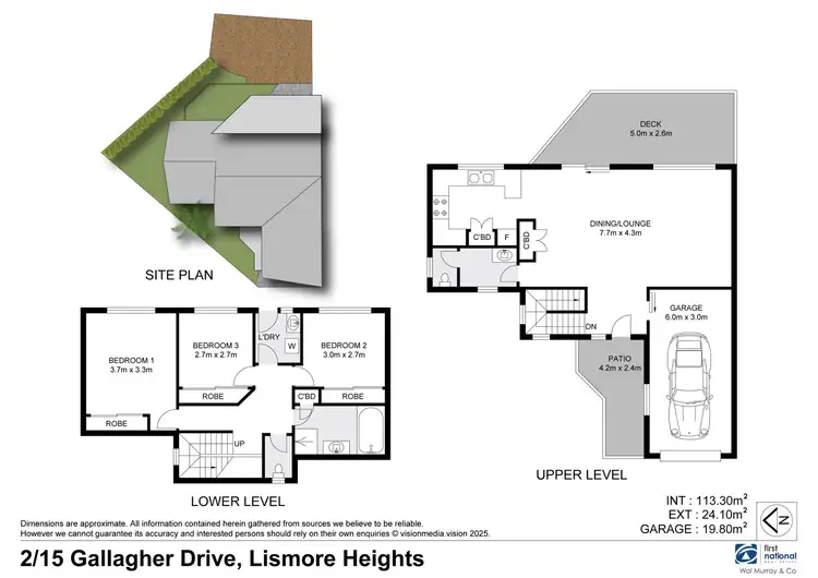 Floorplan of Homely unit listing, 2/15 Gallagher Drive, Lismore Heights NSW 2480