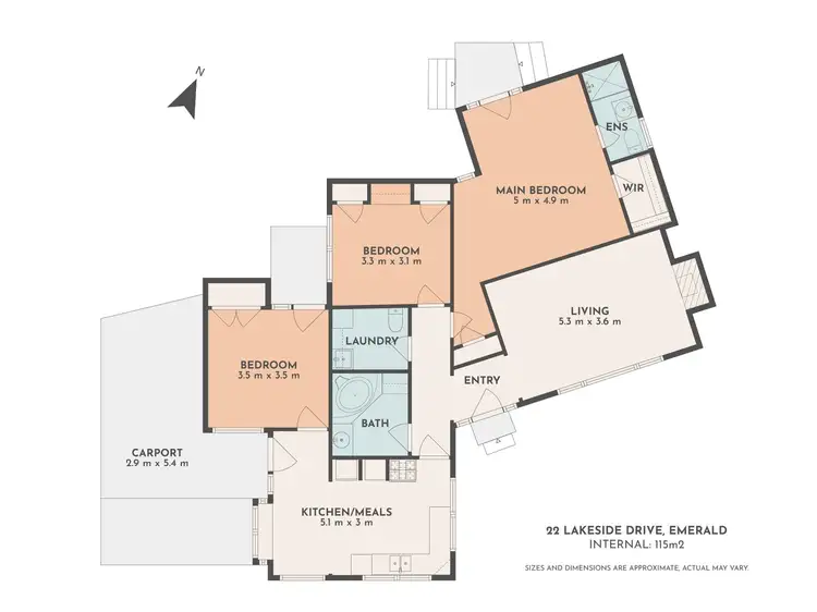 Floorplan of Homely house listing, 22 Lakeside Drive, Emerald VIC 3782
